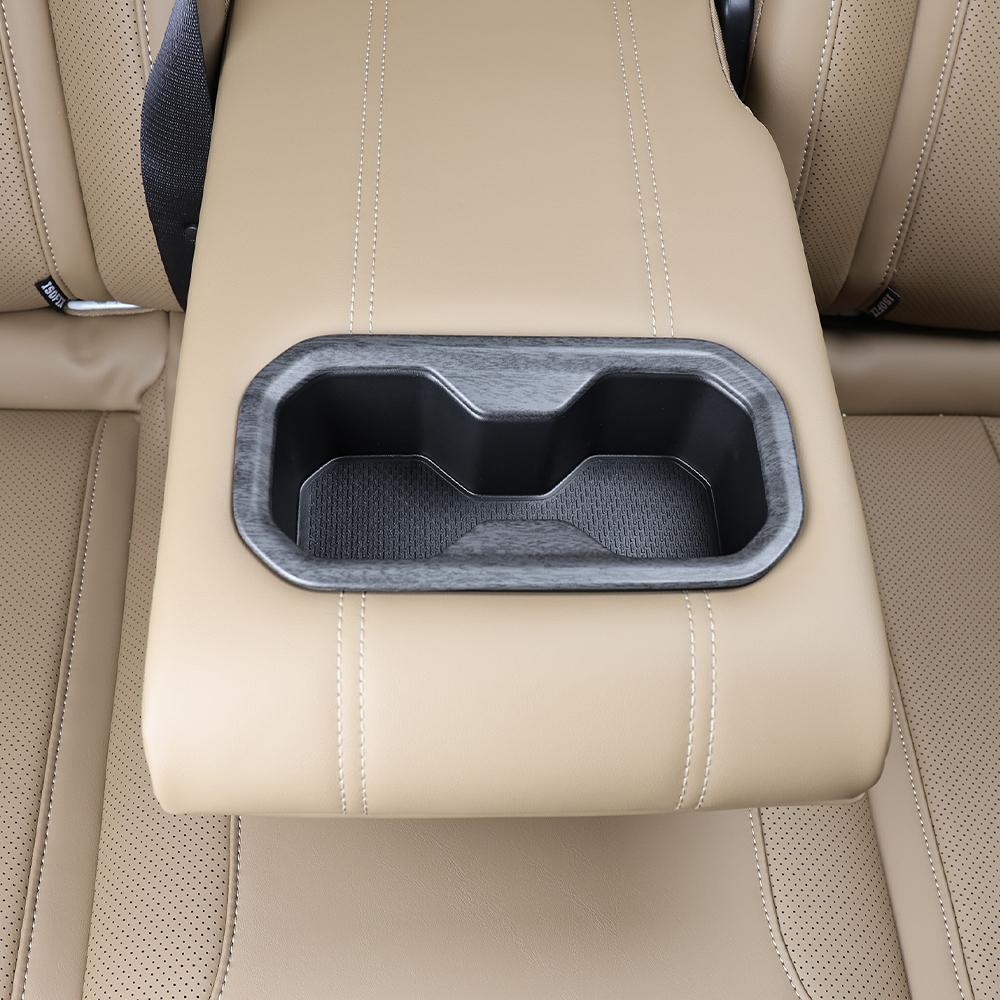 Car Interior Accessories 2-row Cup Holder Rear Drainage Cup Frame Trim ABS For Renault Grand Koleos 2024-2026 LHD/RHD