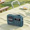 Mini Transistorradio mit Lautsprecher 2000mAh Batteriebetrieben Radio Bluetooth-kompatibel/TF Wiederaufladbar zum Laufen Radfahren