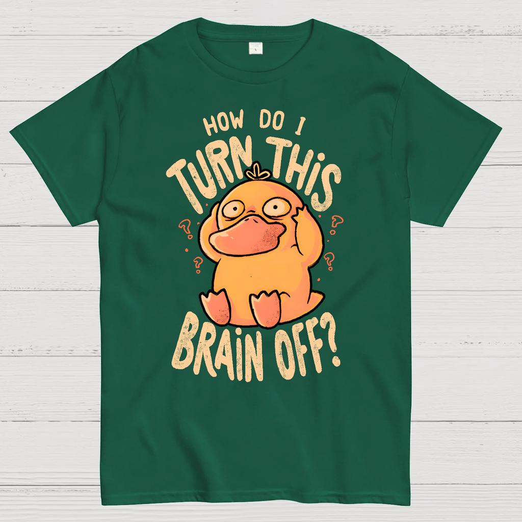 How Do I Turn This Brain Off Cotton Summer Casual Cool Loose T-Shirt