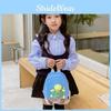 Adorable Cartoon Turtle Plush Mini Backpack For Kids Stylish Canvas School Bag