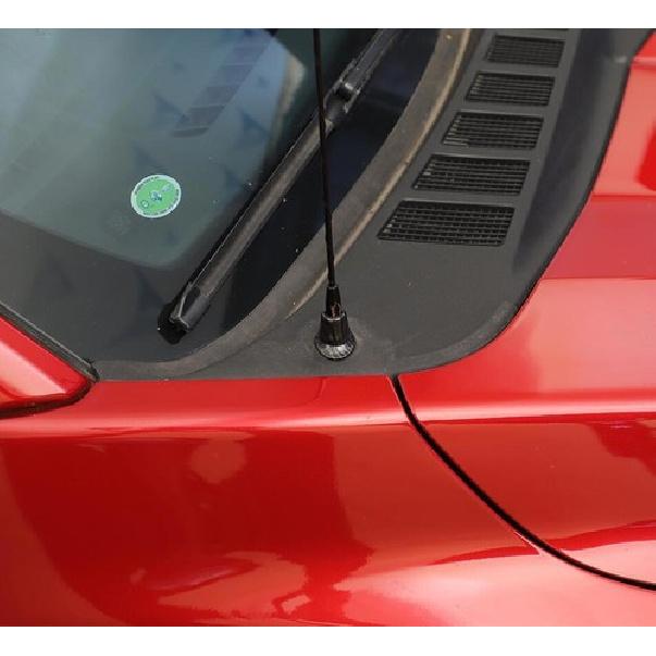 For - Ford F150 F-150 Carbon Look Antenna Base Moulding Decor Cover Trim