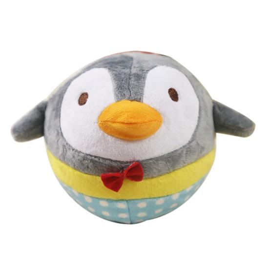 

Puppy Squeaker Ball Plush Easy-cleaning Soft Comfortable Dog Chewing Squeaker Ball for Kennel Penguin