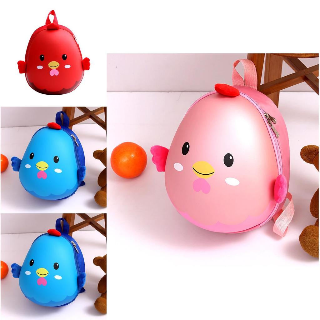Adorable Cartoon Eggshell Backpack For Kids Ages 3-6 Boys And Girls Preschool Bag