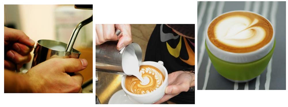 Melitta Coffee Milk PitcherJug, Stainless Steel, 300ml, Latte Art, Silver, TIAMO HC7019