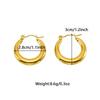 Big Earrings, Exaggerated Design Sense, Simple and Long-term Non-fading, High-end Temperament Ear Buckle