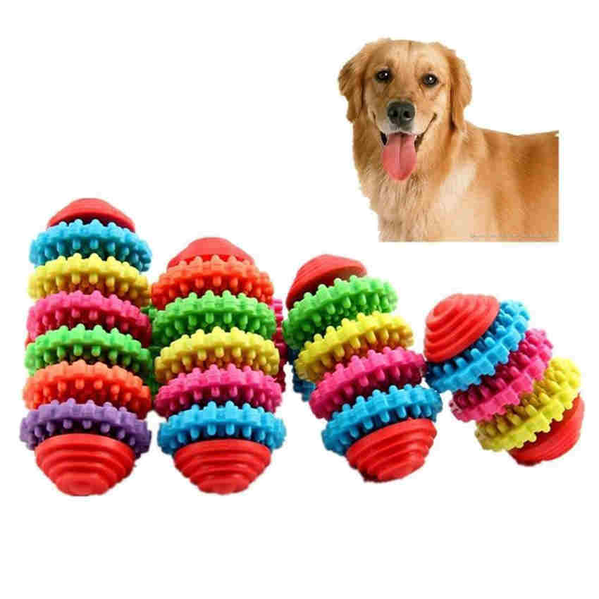 5 Styles Gear Shape Pet Toys Colorful Pet Chew Toy Puppy Dog Dental Teething Cleaning Chew Toys