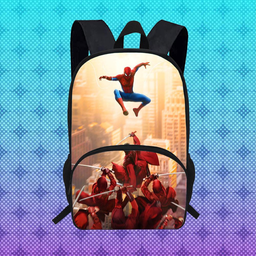 Spider Man Brand New Day Student Backpack With Breathable Oxford Fabric For School Use