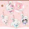 Cartoon Japanese Snowflake Series Melody Kuromi Plush Toys Cute Doll Accessories Couple Best Friend Birthday Gift