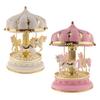 Merry-Go-Round Carousel Music Box Toy Rotating Carousel Horse Clockwork Music Box Wedding Birthday Gifts Home Decor