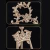 Creative Plate Display Stand Gold Art Photo Frame Holder Frame Bracket  Tabletop Decoration