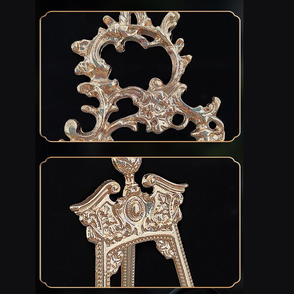 Creative Plate Display Stand Gold Art Photo Frame Holder Frame Bracket  Tabletop Decoration