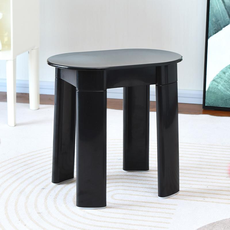 1Pc Plastic Round Stool, Shoe Changing Stool In The Living Room, Creative, Modern and Simple In The Living Room