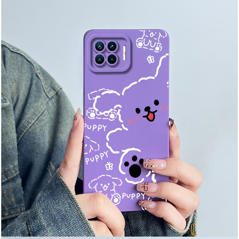 For OPPO Reno4 Lite Reno4 F Phone Case Reno 4 Lite 4F Cover Soft Silicone Cartoon Funda Lovely Panda Flower Printed Coque Casing