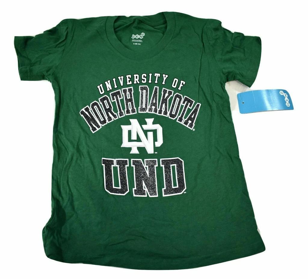 Gen2 Youth Girls UND North Dakota Sparkly Shirt NWT S(7-8), M(10-2)