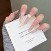 Cat's Eye Wearing Nail Pure Hand-made Nail Piece Fake Nail Wearing Nail Piece Advanced Sense Thin Dog Long