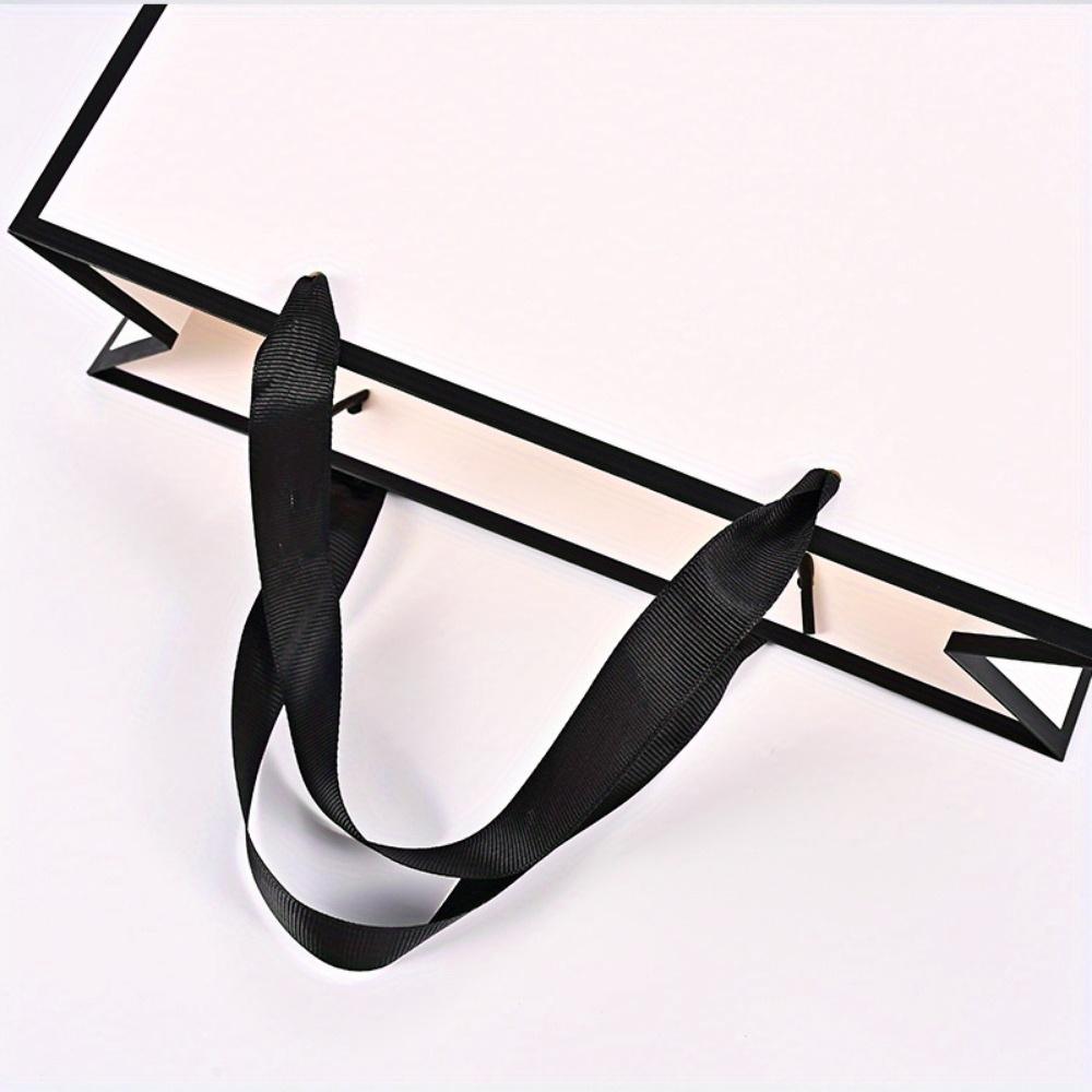 10pcs Treat Bags with Handle White Gift Bags Paper Handbag Shopping Bag Gift Wrap Bags for Wedding Parties Tote Bag Thank You Bags Gift Packaging Bag