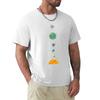 Outer Wilds Hearthian Systeem Kaart T-shirt Werk Casual Losse Pasvorm T-shirt