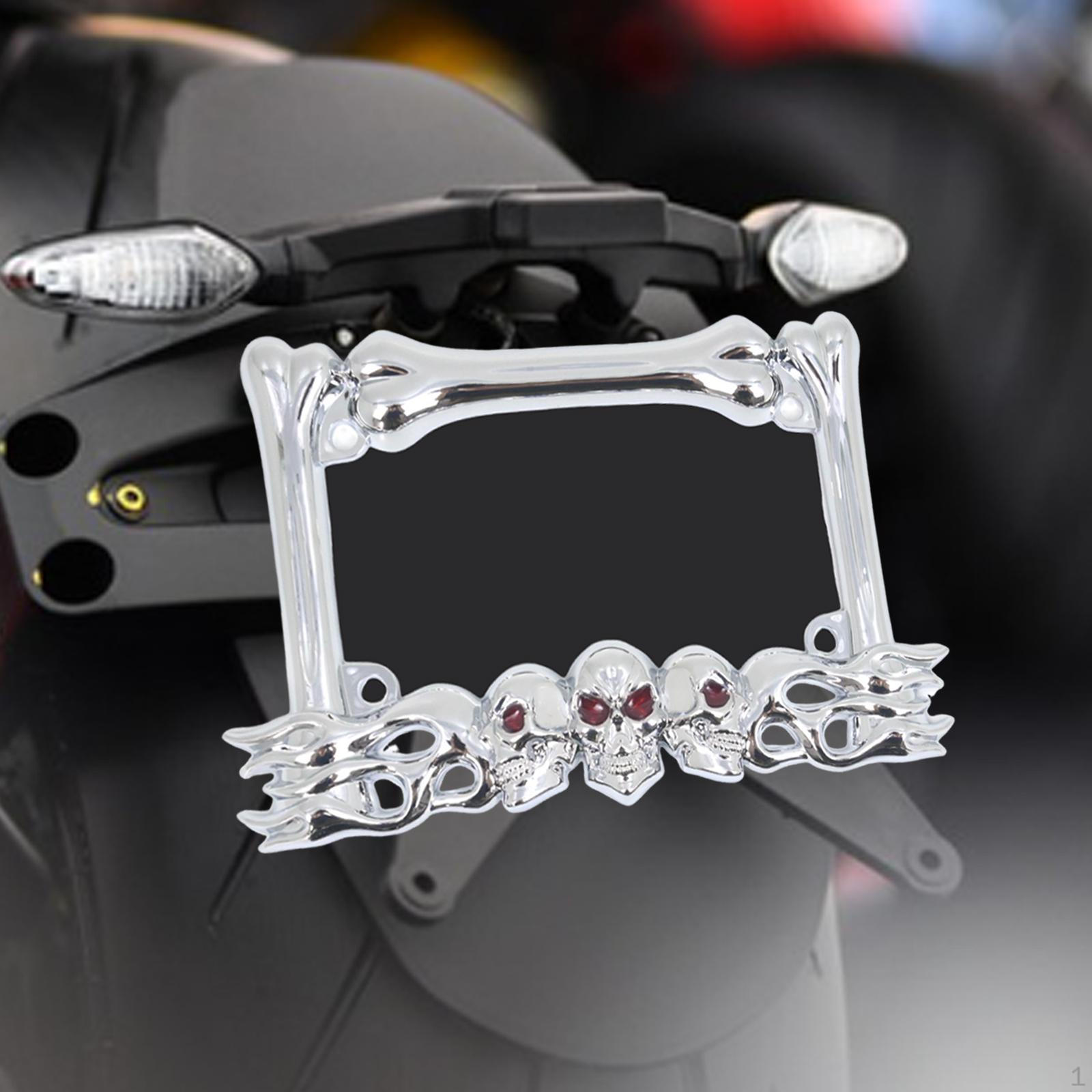 

Готический декор Держатель номерного знака мотоцикла Пластиковые легкие аксессуары Запчасти для мотоцикла Silvery