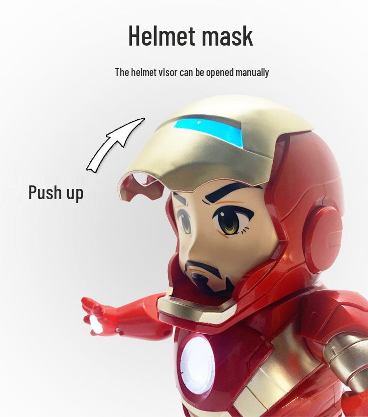 TikTok Dancing Iron Toy: Musical Light-Up Robot for Kids