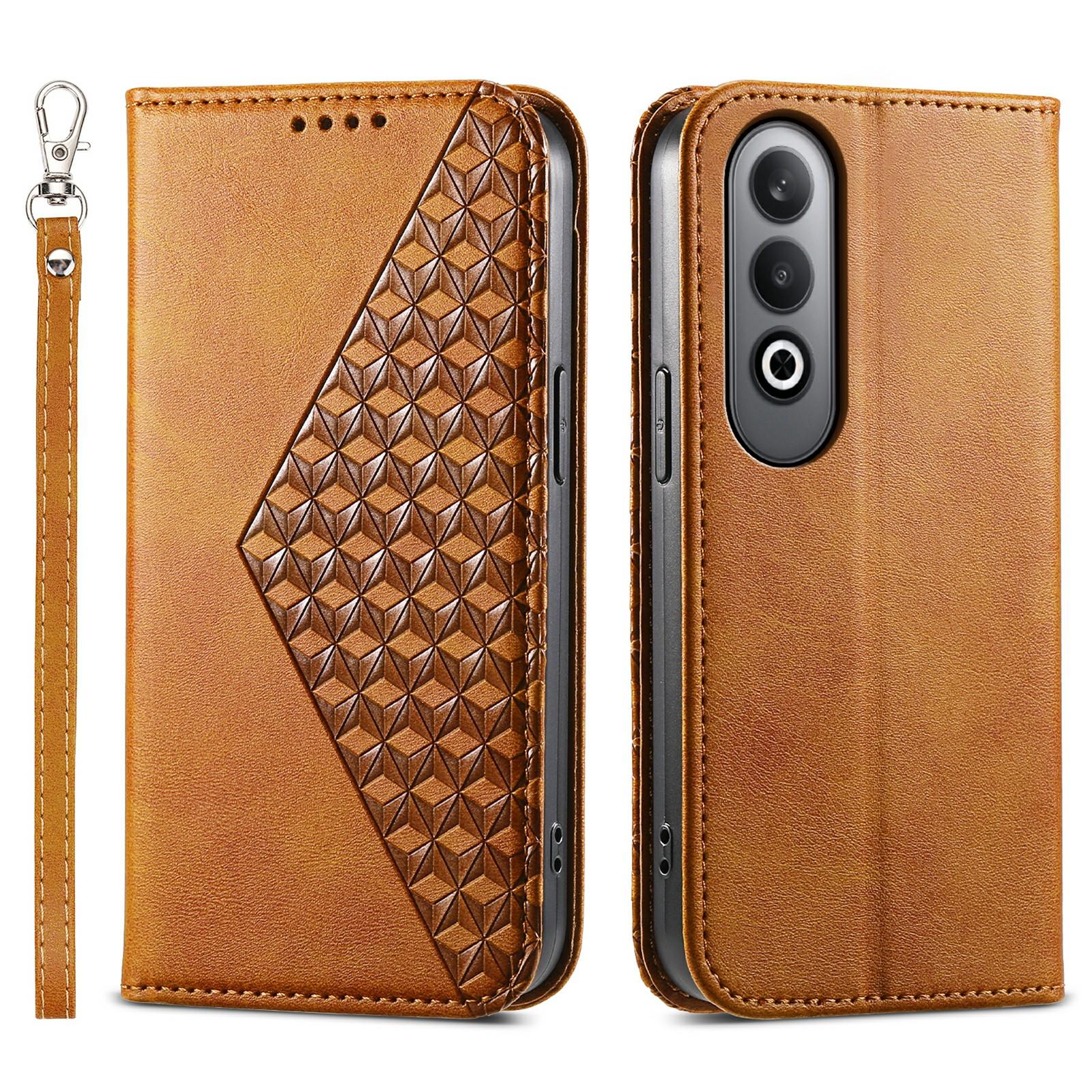 

For Oppo K12/OnePlus Nord CE4 5G Case Calf Texture PU Leather Phone Cover with Wallet Yellow
