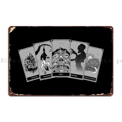 Phasmophobia Tarot Cards Metal Plaque Designing Designing Customize Create Kitchen Tin Sign Poster