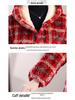Women's Extra Long Flannel Hooded Jacket with Thick Fleece Padding for Winter Work and Home Wear