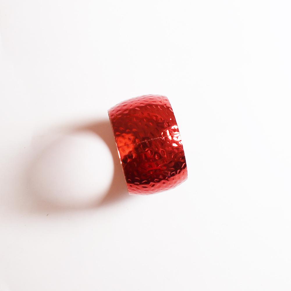 12pcs/lot New Napkin Ring Christmas Series Napkin Buckle Round Striped Napkin Ring Wedding Holiday Table Accessories