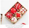 Christmas Festival Felt Ball Tree Ornaments - Red & Green, Cute Small Desktop Decor