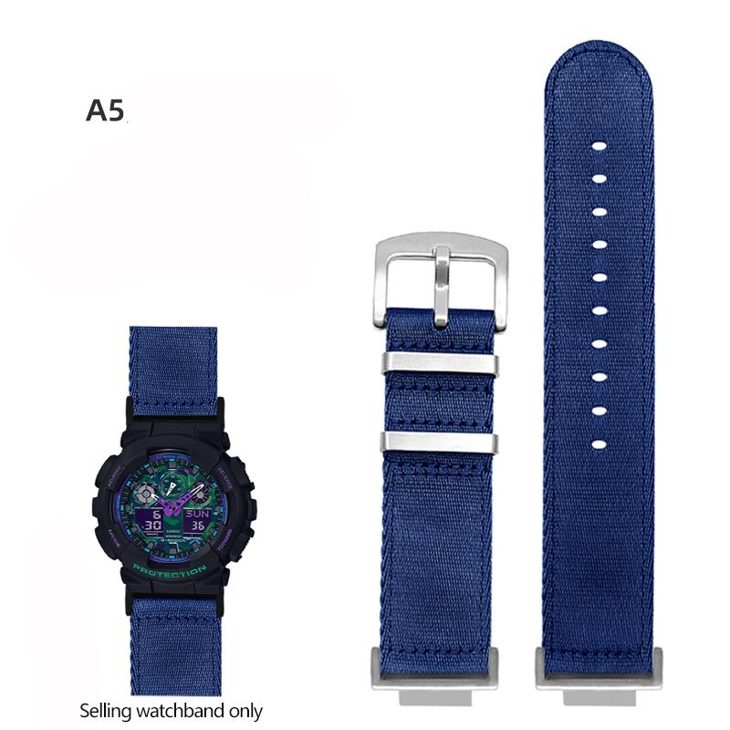 Nylonowy Pasek do Zegarka Canvas Dla GSHOCK Casio DW5600 DW-5600 GA110 GA100 GA120 GM2100 GA2100 GA2110 Zmodyfikowany Pasek Sportowy Pasek