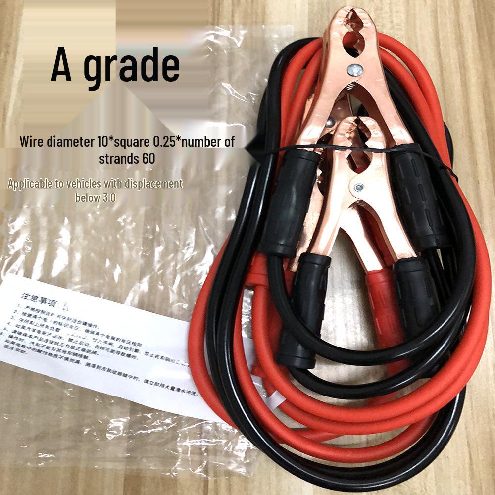 500A Car Battery Jumper Cables Emergency Power and Ignition Connection