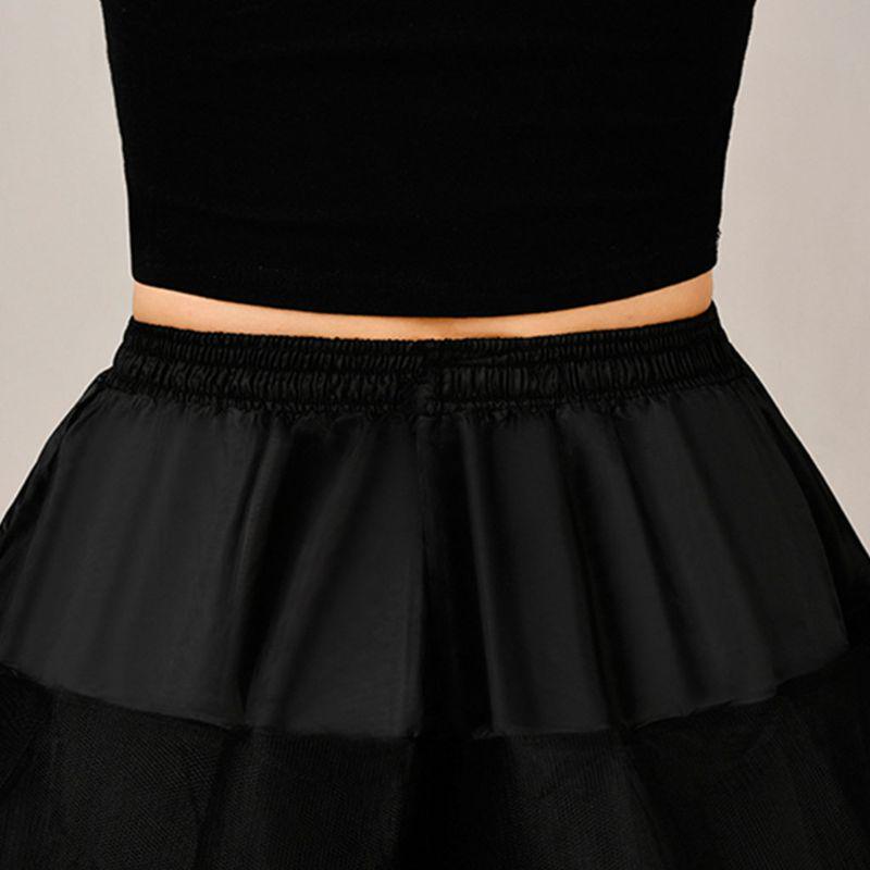 3-layer Hard Net Soft Support No Hoop Dress Fluffy Petticoat Bridal Lining Skirt Slip Skirts