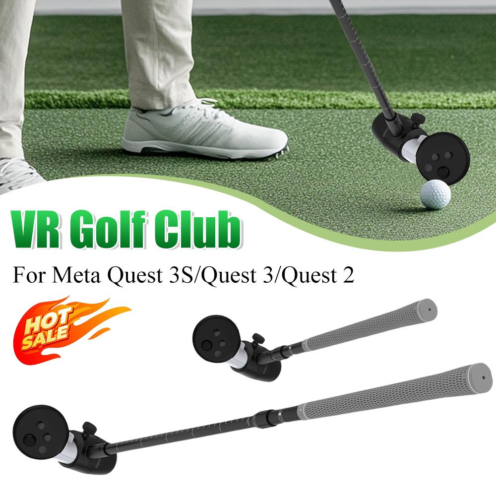 VR Golf Club Golf Club Attachment 80 Degree Keep Tracking Controller Extensions for Meta Quest 3S/Quest 3/Quest 2 Accessories