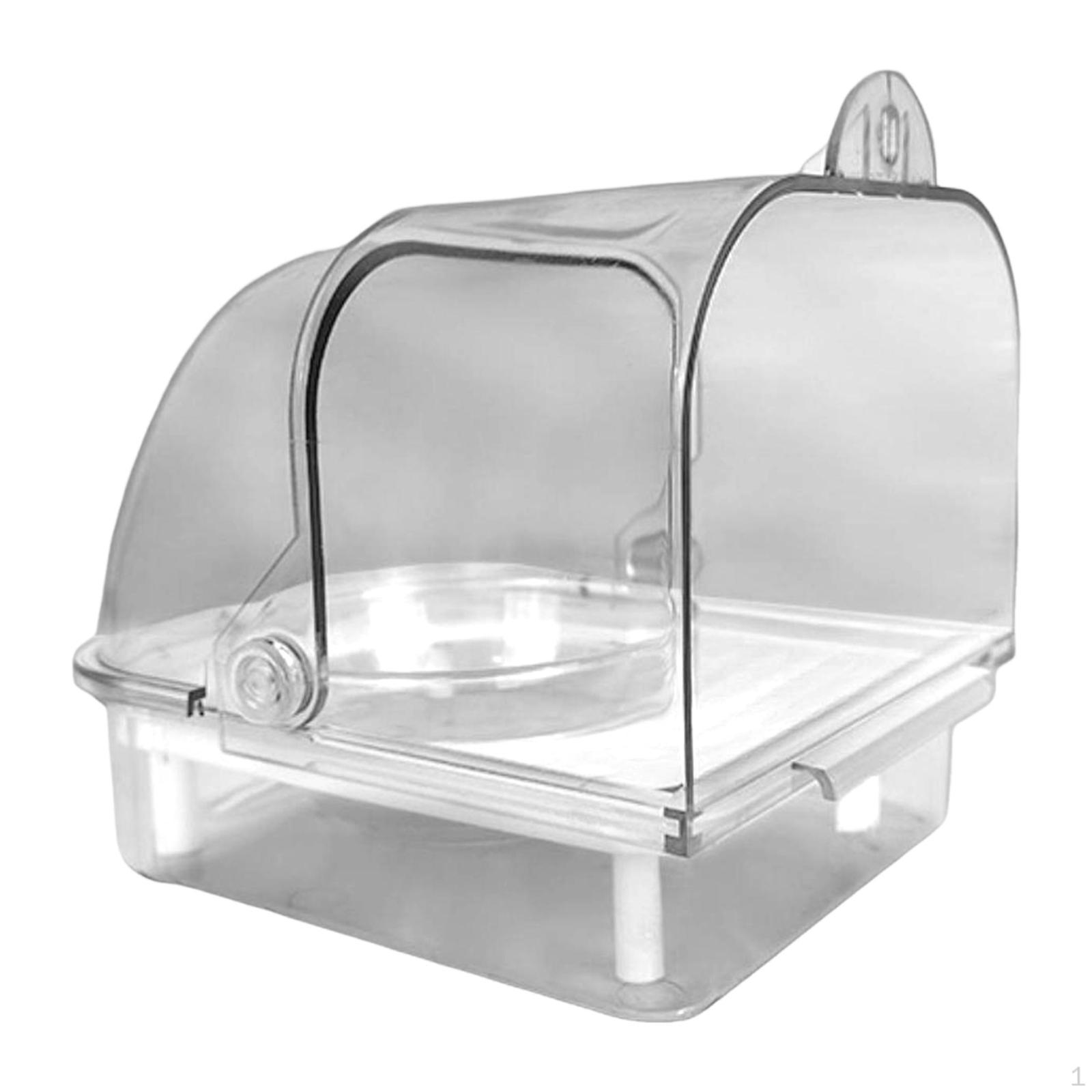 

Bird Bath with Feeder And Waterer, Accessories for Parakeets Parrots чистий