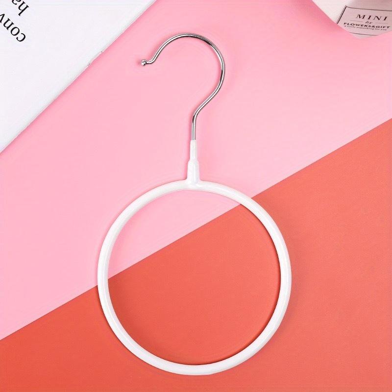 1pc Fashion Metal O-Shaped Universal Hooks, Wall-Mounted Scarf Tower Organizer, Easy Installation, Stylish Clothes Hanger