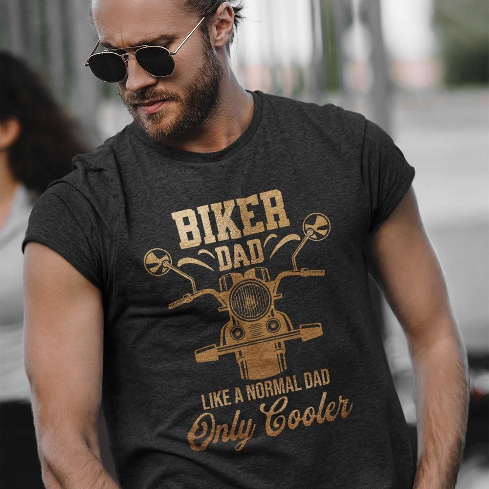 Funny Biker Dad T-Shirt: Motorcycle Rider Gift XS
