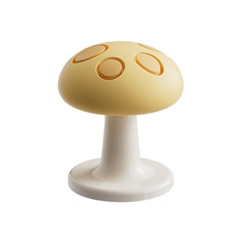 

Nail Salon Friendly Toilet Flush Button For Easy Press After Manicure Comfortable Silicone Touch Mushroom Flush Presser S жёлтый