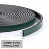 1-5 Meter magnetisches selbstklebendes Türdichtungsband Flexibles Magnetband für Türfenster staubdicht Antikollision Wasserdicht