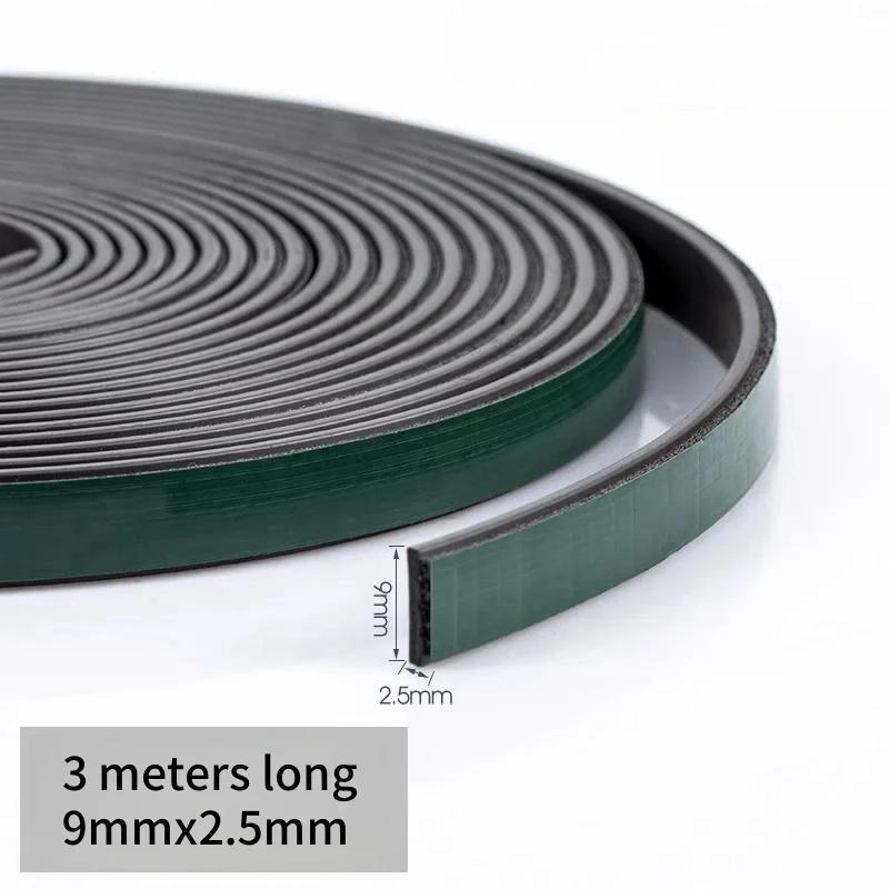 1-5 Meter magnetisches selbstklebendes Türdichtungsband Flexibles Magnetband für Türfenster staubdicht Antikollision Wasserdicht