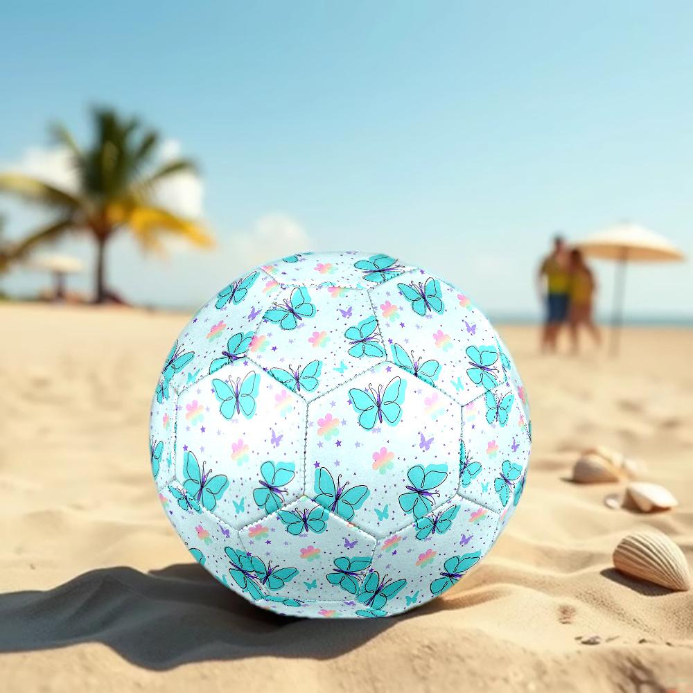 1PC Butterflies Stars Fantasy Soccer Ball Size 5 Football Machine Sewn Indoor/Outdoor Universal Football Gift W13
