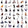 Cute Cat Stickers, Set of 50, Waterproof and UV Resistant, Great for All Your Gadgets
