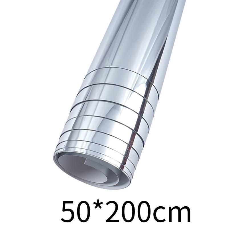 

Elegant Diy Mirror Wall Sticker Waterproof Pet Material For Bathroom And Living Room 200cm/78.74in