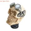 Y4UA Elegante Pomo de Palanca de Cambios con Cabeza de Calavera con Adaptador Decoraciones para Palanca de Cambios Manual Manija de Cambios Manuales para Mejora del Interior del Coche