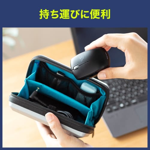 Sanwa Direct Type-C Mouse Wired Retractable [Android Smartphone/Tablet] Compatible with Windows/Mac Small Blue LED Optical Sensor 3 Buttons 400-MA100