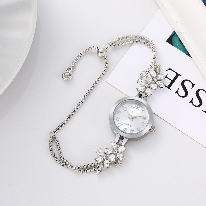 Women Watch Fashion Light Luxury Bracelet Quartz Watches for Women High Quality Exquisite Violet Crystal Ladies Watche Gifts