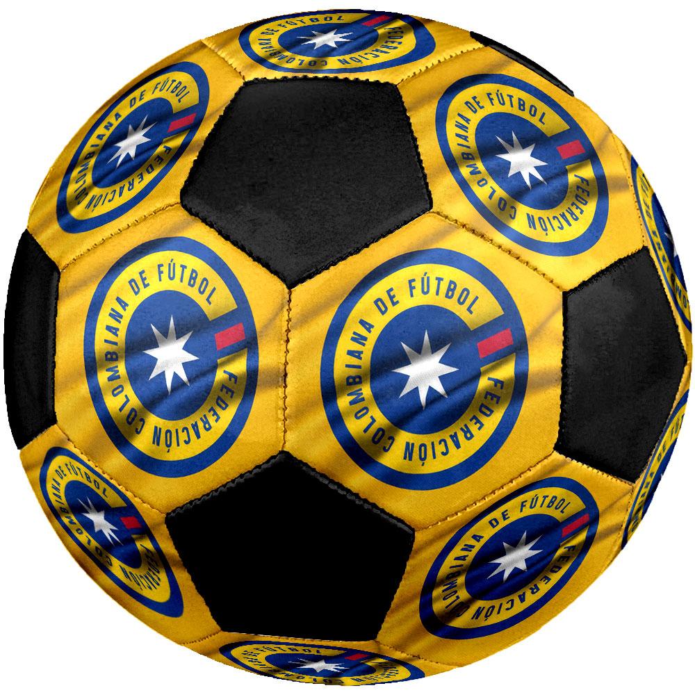 Colombia national football logo Size 5 Soccer Ball, Machine-Stitched PVC, Durable & High Bounce, All Ages Fit, fan merchandise, matches & outdoor use.
