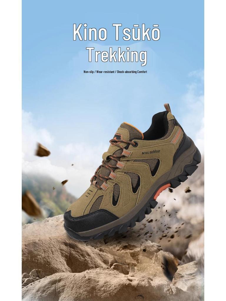 Men's Four-Season Outdoor Hiking Shoes - 2025 Low-Top Style