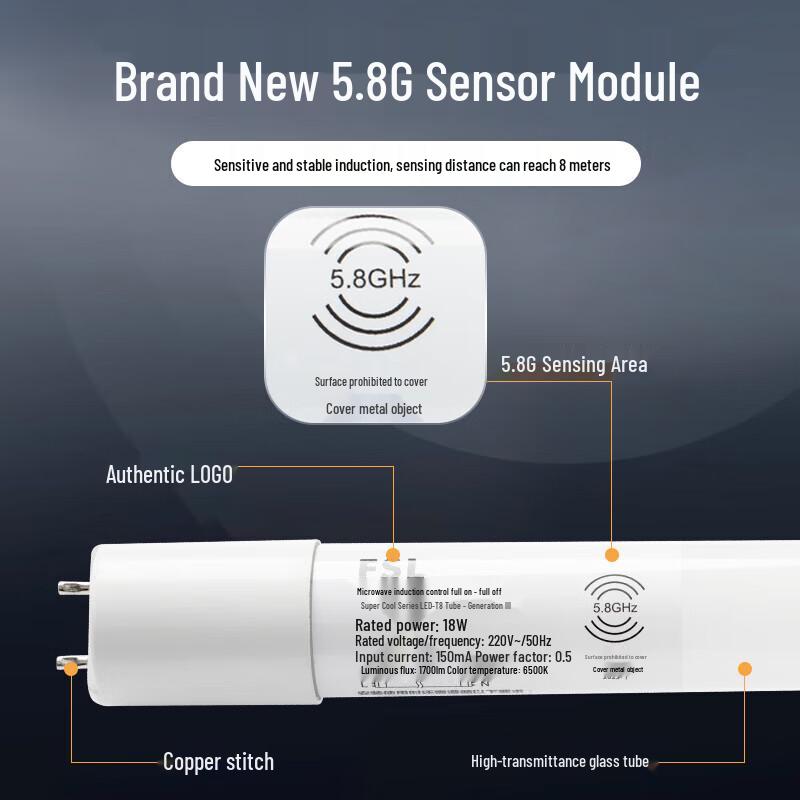 FSL T8 LED Radar Sensor Tube Light