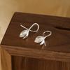 PONYKISS  Sterling Silver Minimalist Cute Flower Stud Earrings for Women Plant Fine  Personality Accessories