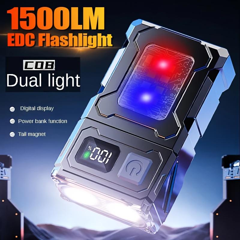 Rotating Ultra Bright Mini LED Flashlight Rechargeable Portable COB Work Light Illumination Suitable for Outdoor Camping Power Outage