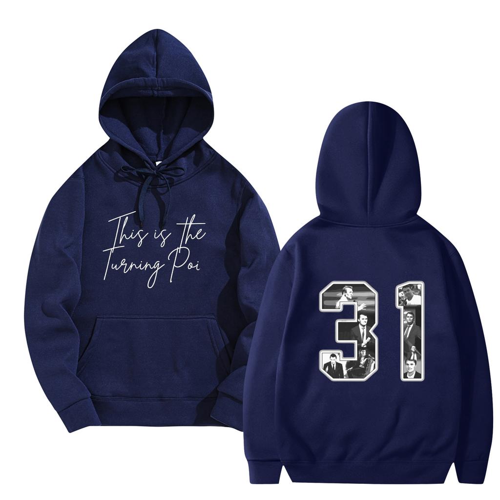 Women's And Men's  Fashionable Hooded Long Sleeved Printed Casual Pullover Unisex Sweatshirt Top